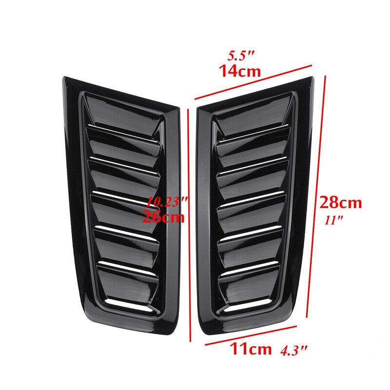 Car hood ventilation vents, air inlets, louvers, cooling vents, decorative elements - n