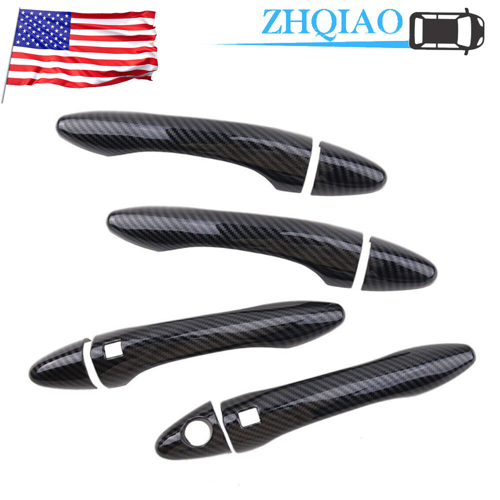 Carbon Fiber Style Door Handle Covers Trim Fit for Kia Optima K5 2011-2015
