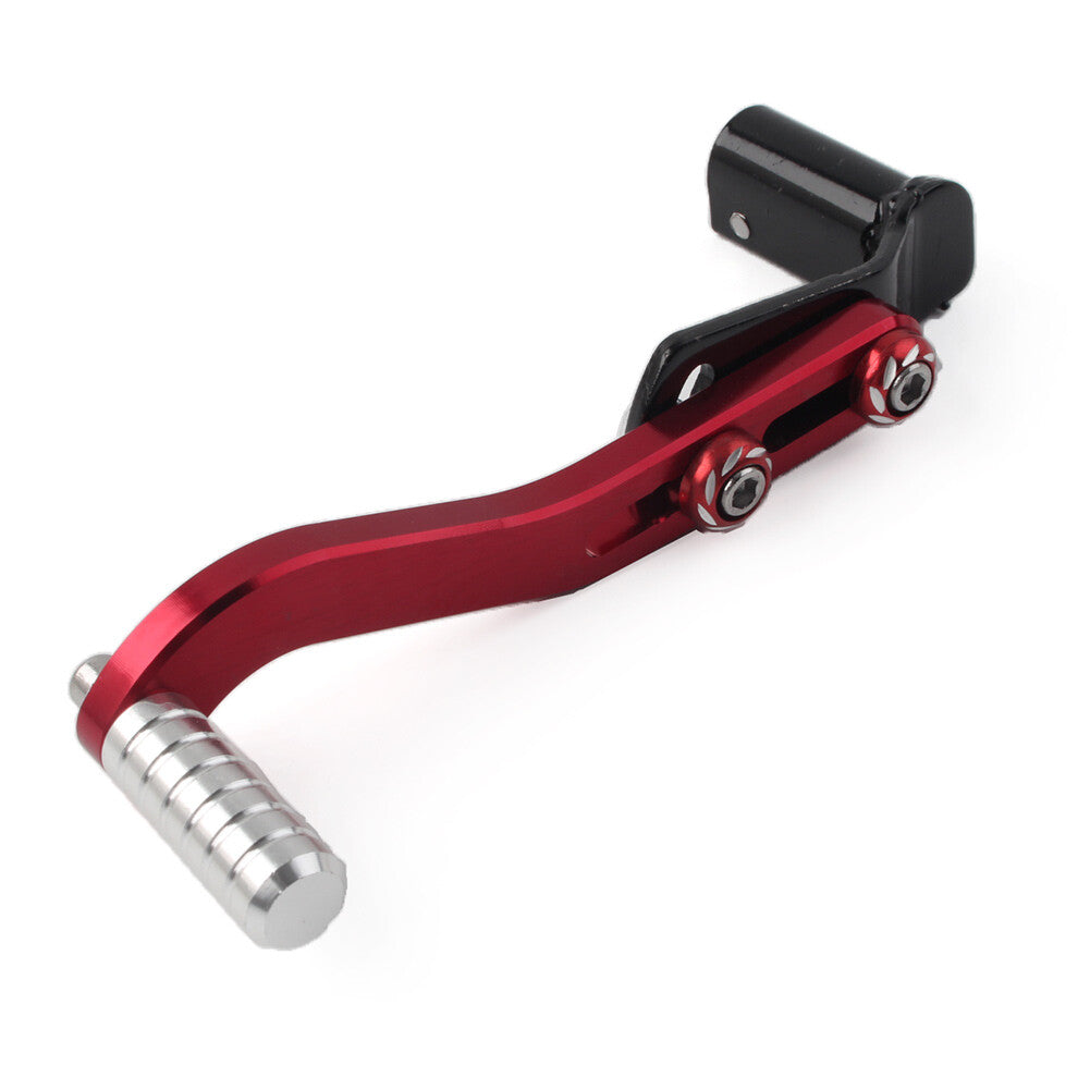 Universal Motorcycle CNC Aluminum Gear Shift Lever Footrest Pedal Shifter Red Q