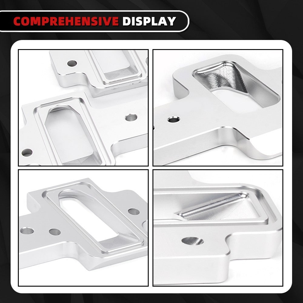 For LS Cathedral Port Cylinder Head to Rectangle Port Intake Manifold Adapters Q