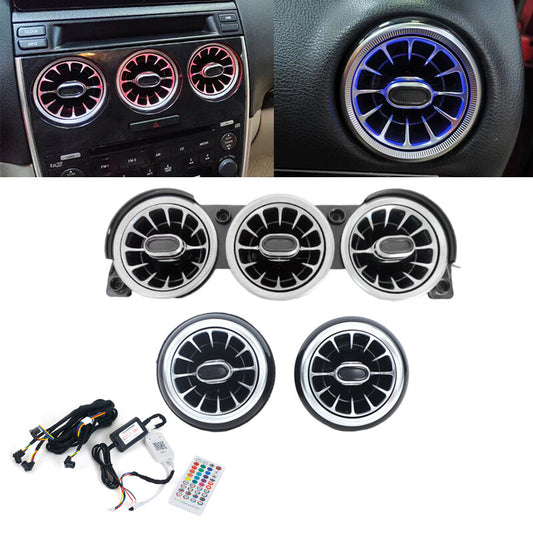 for Mazda 6 M6 2006-2015 Brand New LED Front Air Conditioning Vents Turbo Trim v