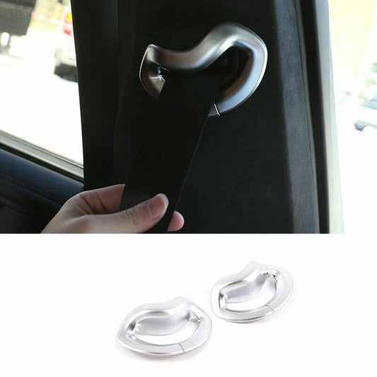Fit for BMW X5 G05 2019-2023 ABS Chrome for Seat for Seat Belt Adjustment Cover Trim 2P