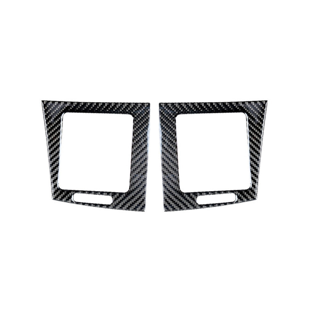4x Carbon Fiber Door Handle Frame Cover Trim For Silverado for GMC for SIERRA 2014-2018 v