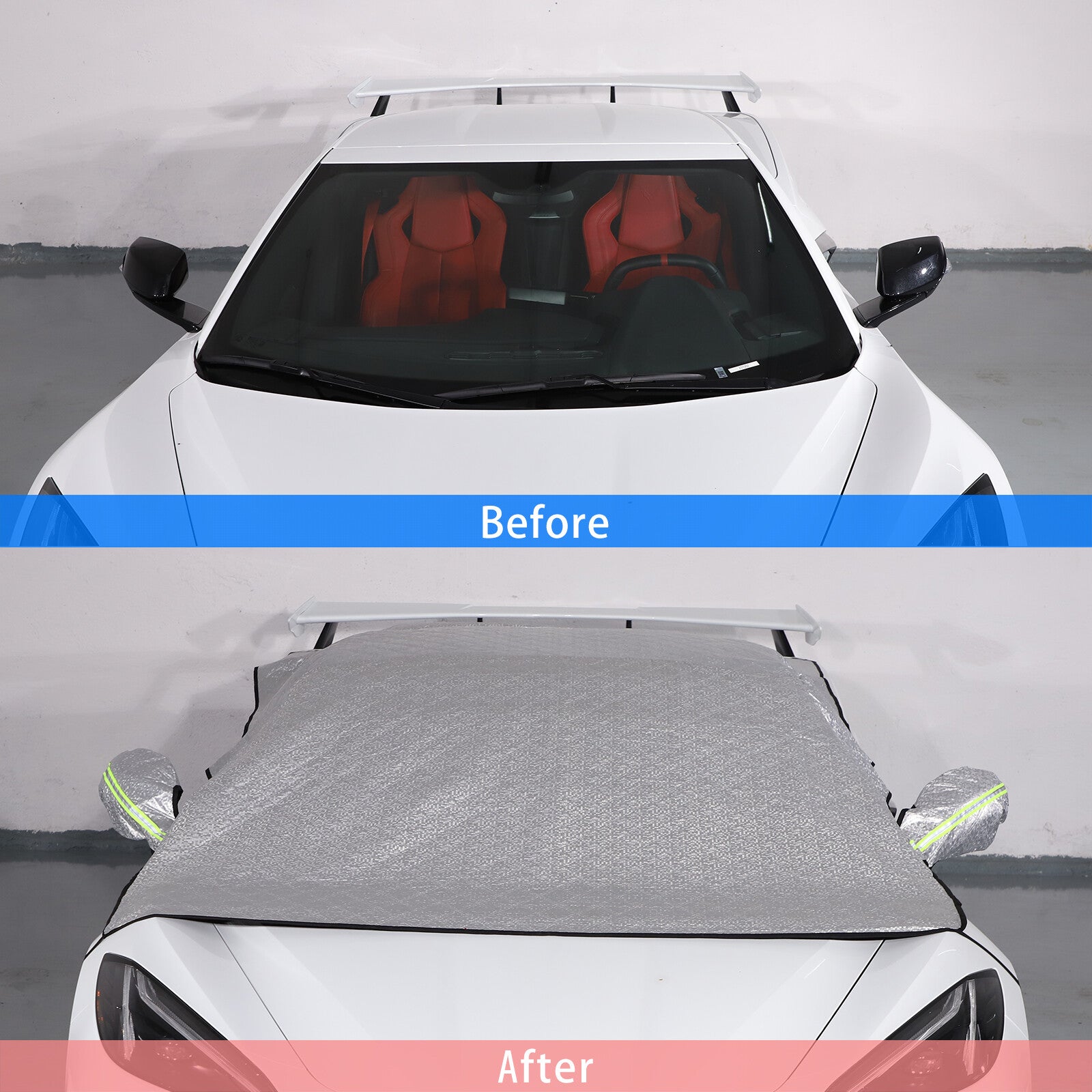 4 Matte black interior handle cover decoration suitable for Tundra Sequoia 2022-23- v