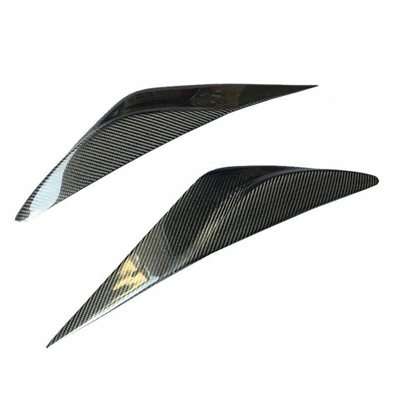 For 2013-2015 Altima Dry Carbon Fiber Front Headlight Lamp Eyebrow Trim n