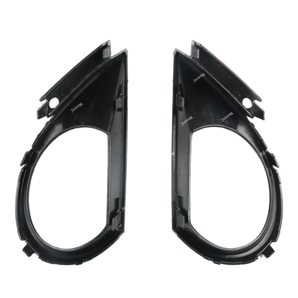 Pair Front Bumper Fog Light Lamp Grille Cover Trim Frame for Audi Q7 2010-2015