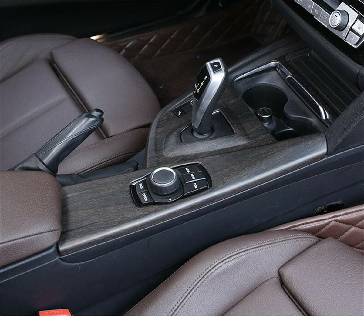Oak Grain ABS Central Control Gear Shift Cover for BMW 3 4 Series F30 GT 2013-19