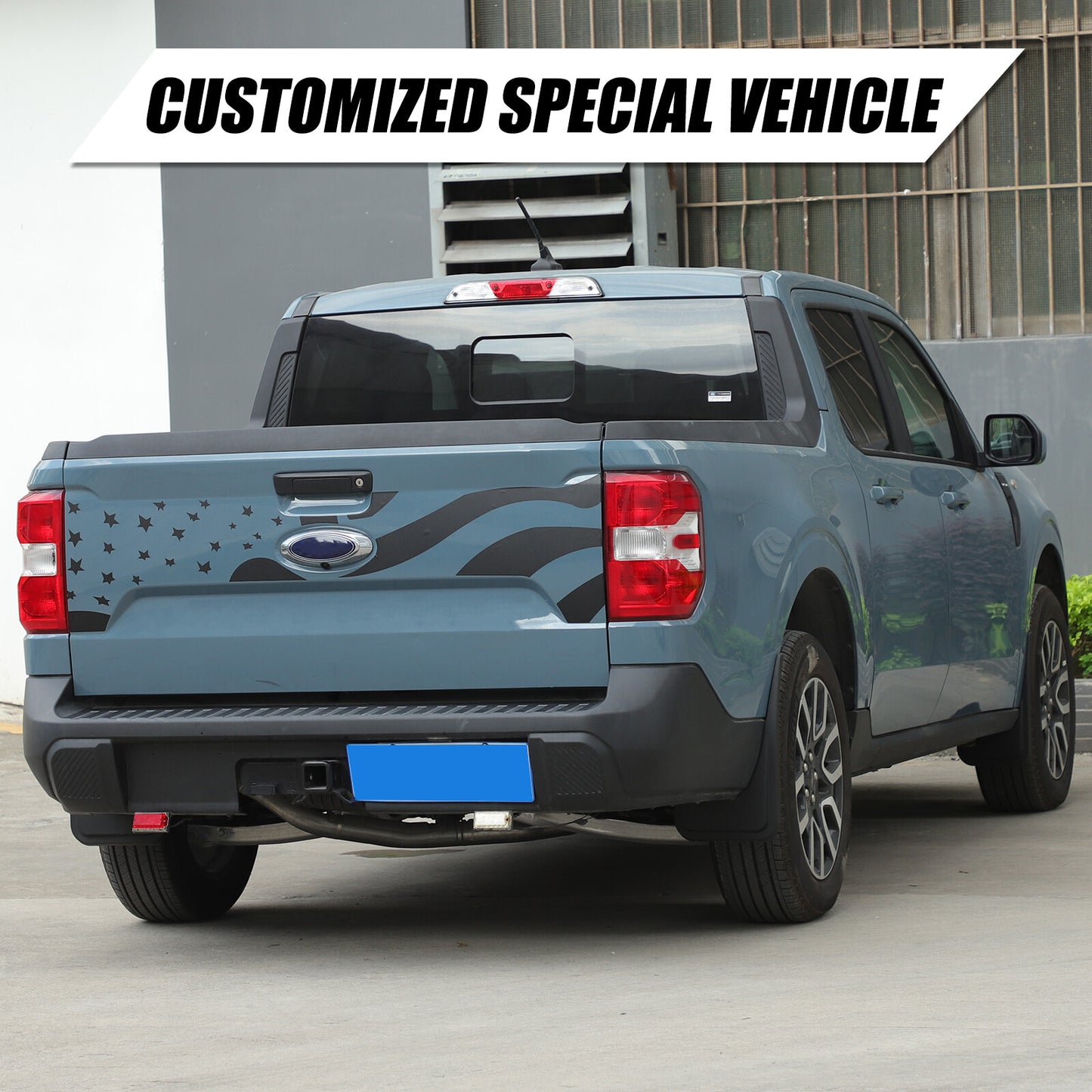 Blackout tailgate vinyl graphic decal suitable for Maverick 2022, 2023, 2024- n