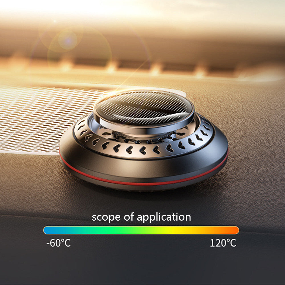 Solar Air Freshener Rotation Perfume Diffuser For CarHome Offices Accessories
