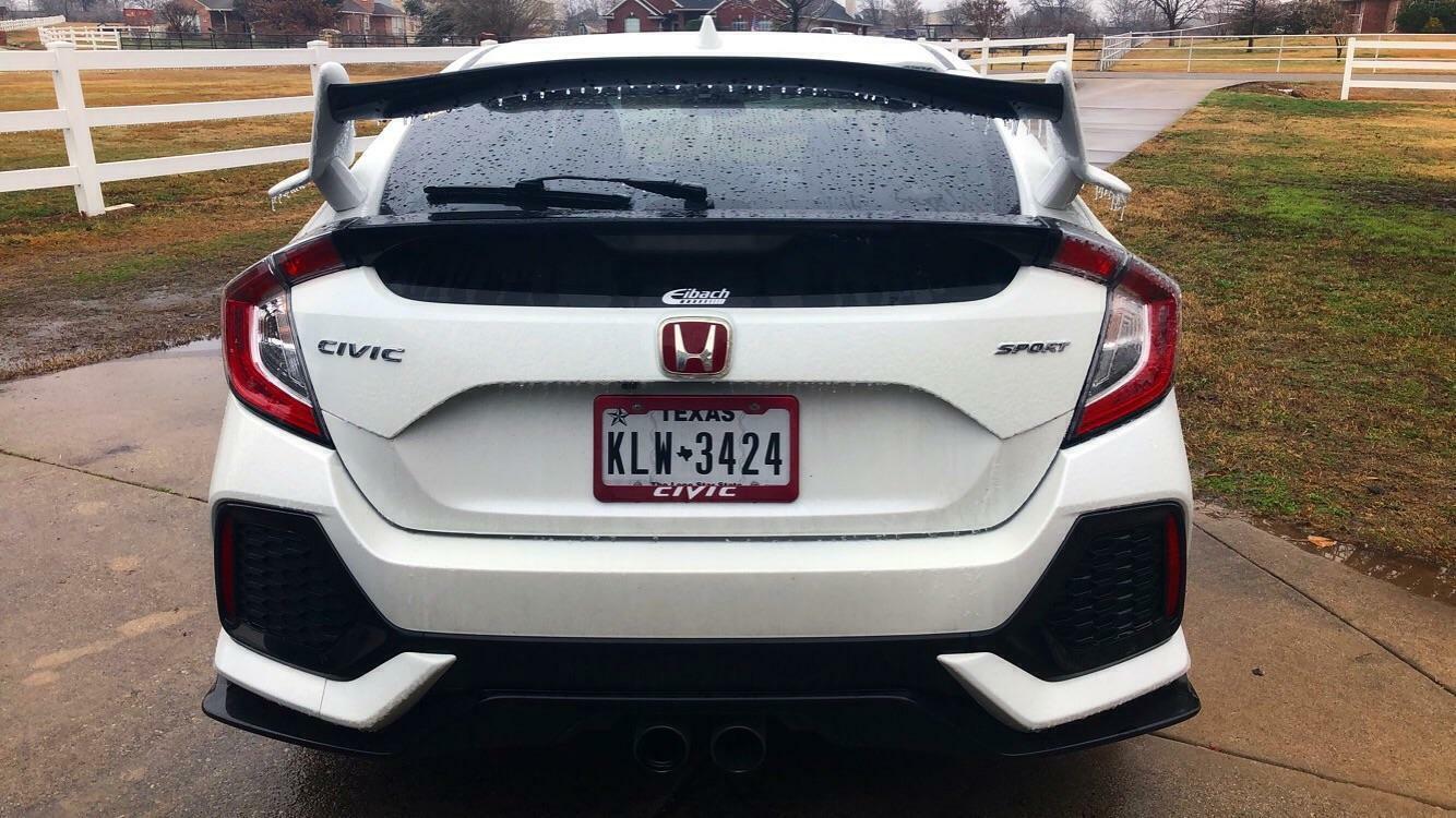 2pcs NEW Style Front Rear Red Badge Emblem for Civic Coupe 2016-2020