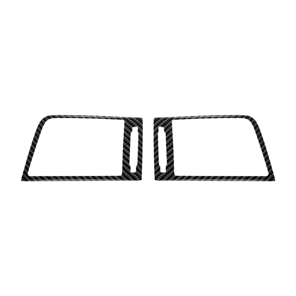 2X Carbon Fiber Dash Vent Oullet Cover Trim for Subaru Outback Legacy 2015-2017