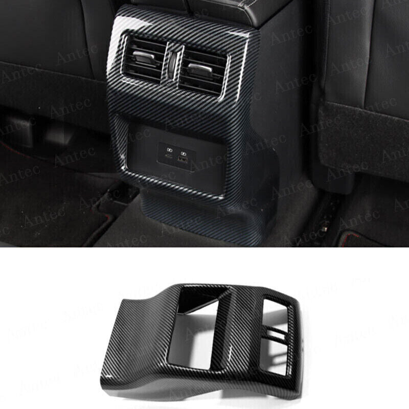 for Nissan Rogue 21-23 Carbon Fiber Rear Row Air Outlet Vent Frame Cover Trim 1P