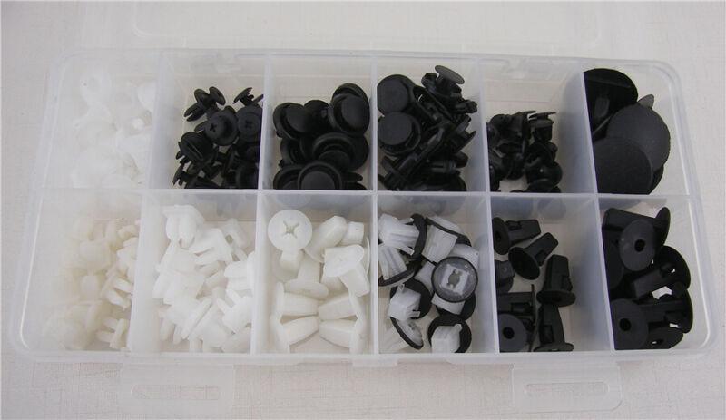 Car body wheel cover insulation fixing clips screws cable rings with box - n