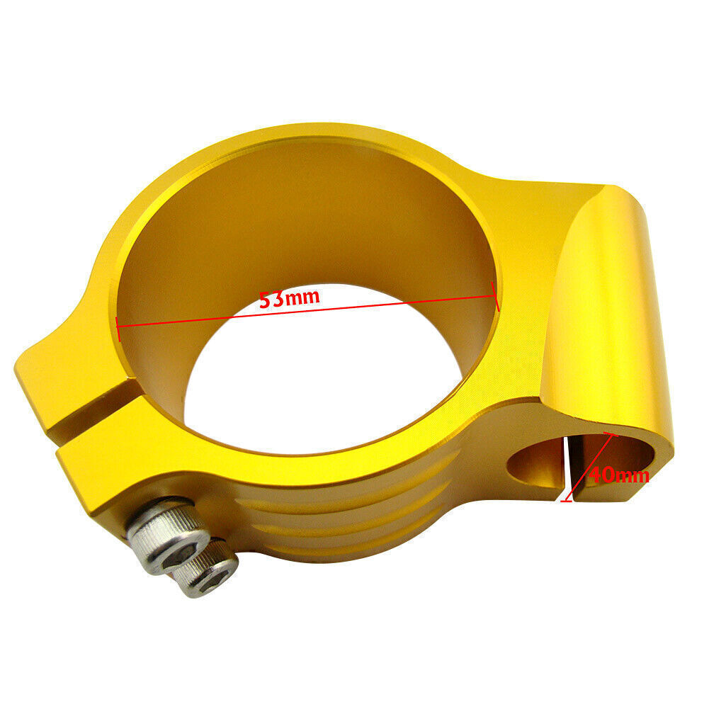 for Ducati 848/1098/1198 Golden 2x CNC 53mm Clip On Ons Handle Bars Q