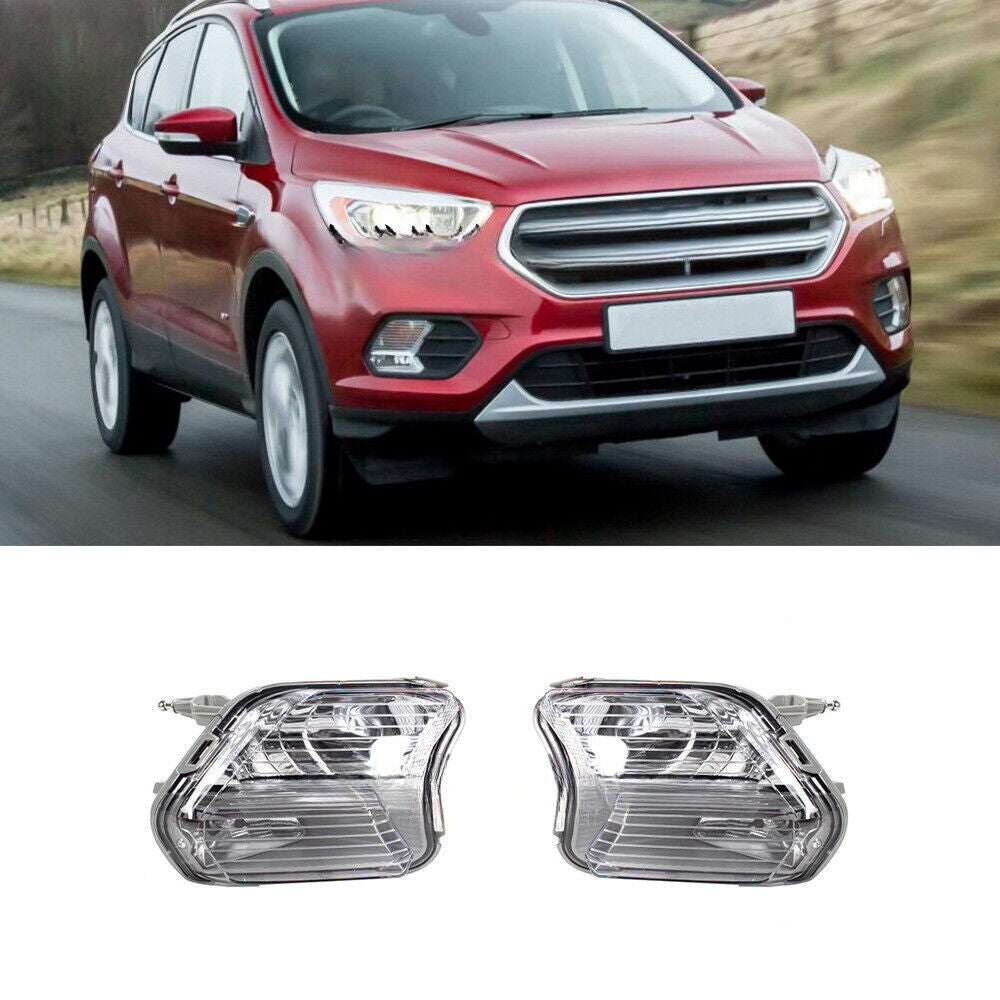 Left Front Fog Lights Turn Signal Lamp With Bulb for Ford Escape Kuga 2017-2019