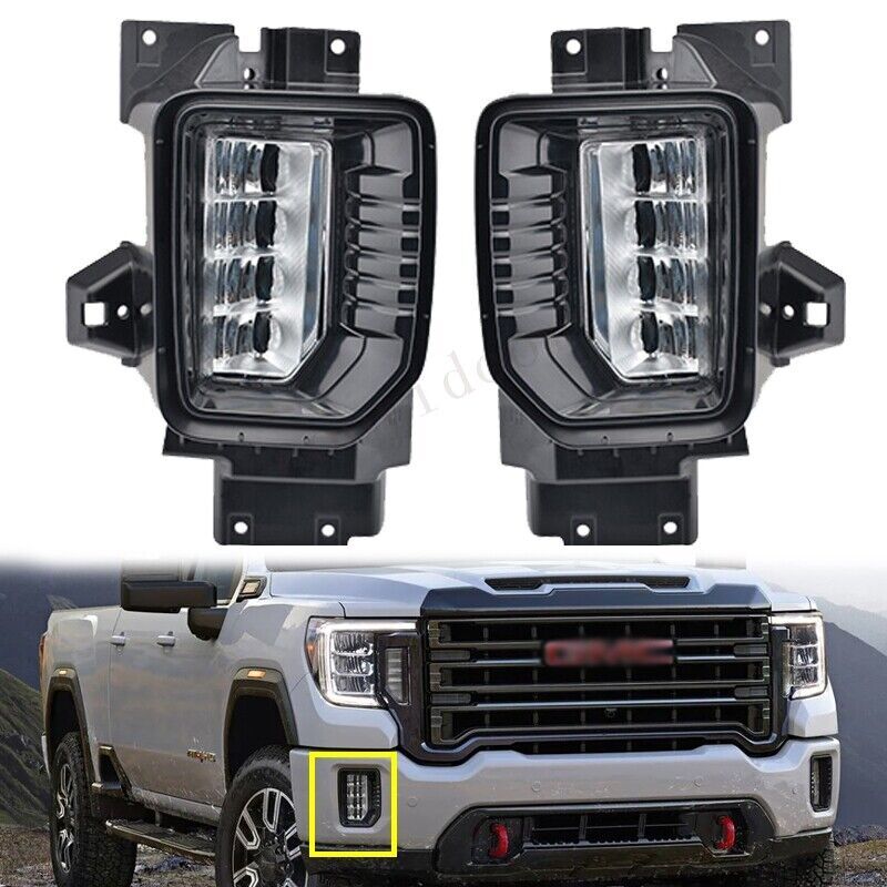 for GMC for Sierra 2500HD 3500HD 2019-2022 LED Fog Light Signal Wiring Switch Kit