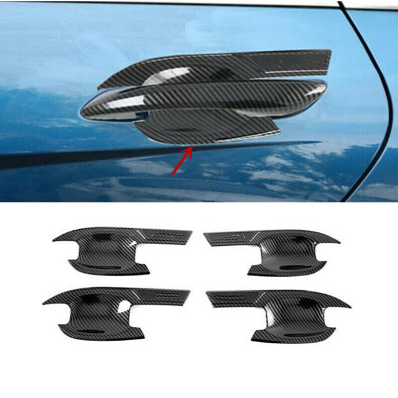 for Corolla 2019-2023 Carbon Fiber Side Mirror Rain Eyebrow frame Trim v