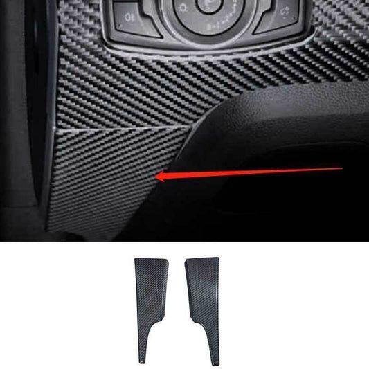 for Ford for Mustang 2015-23 Dry Carbon Fiber Center Console Dash LR lower Cover 2x