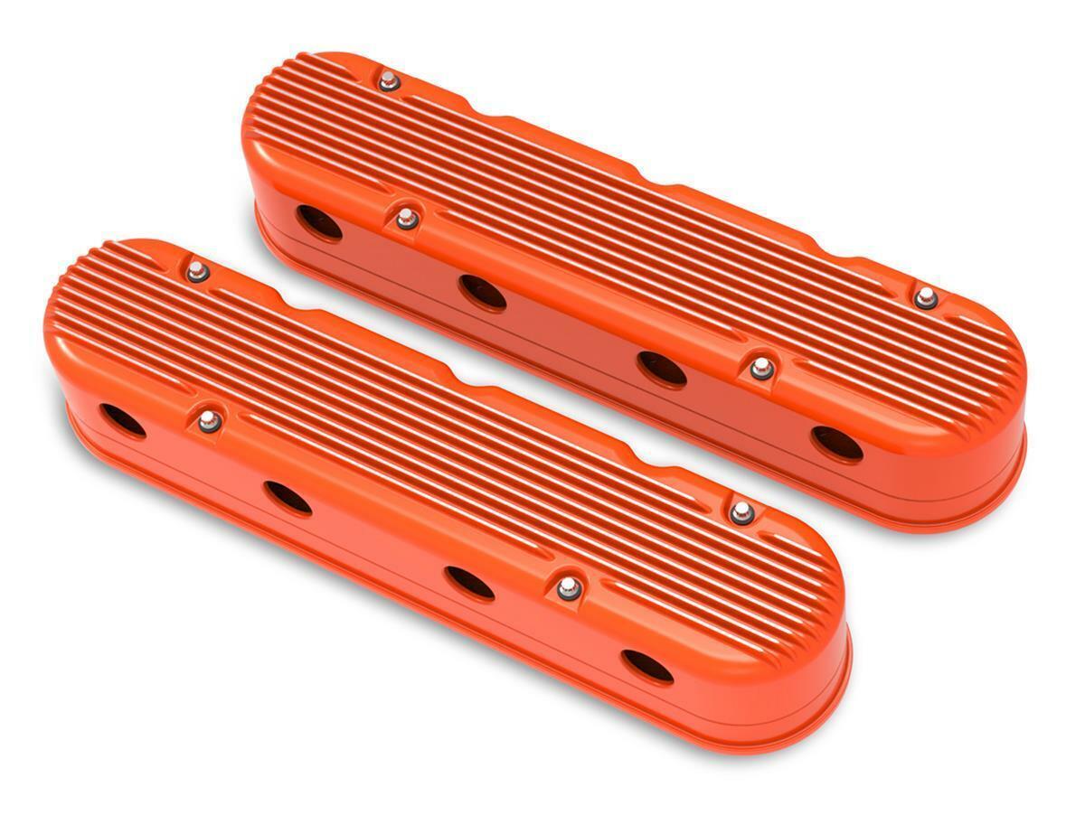 2pcs Orange Aluminum Valve Covers For 241-183 for Chevy LS1 LS2 LS3 LS6 LS7 Engine