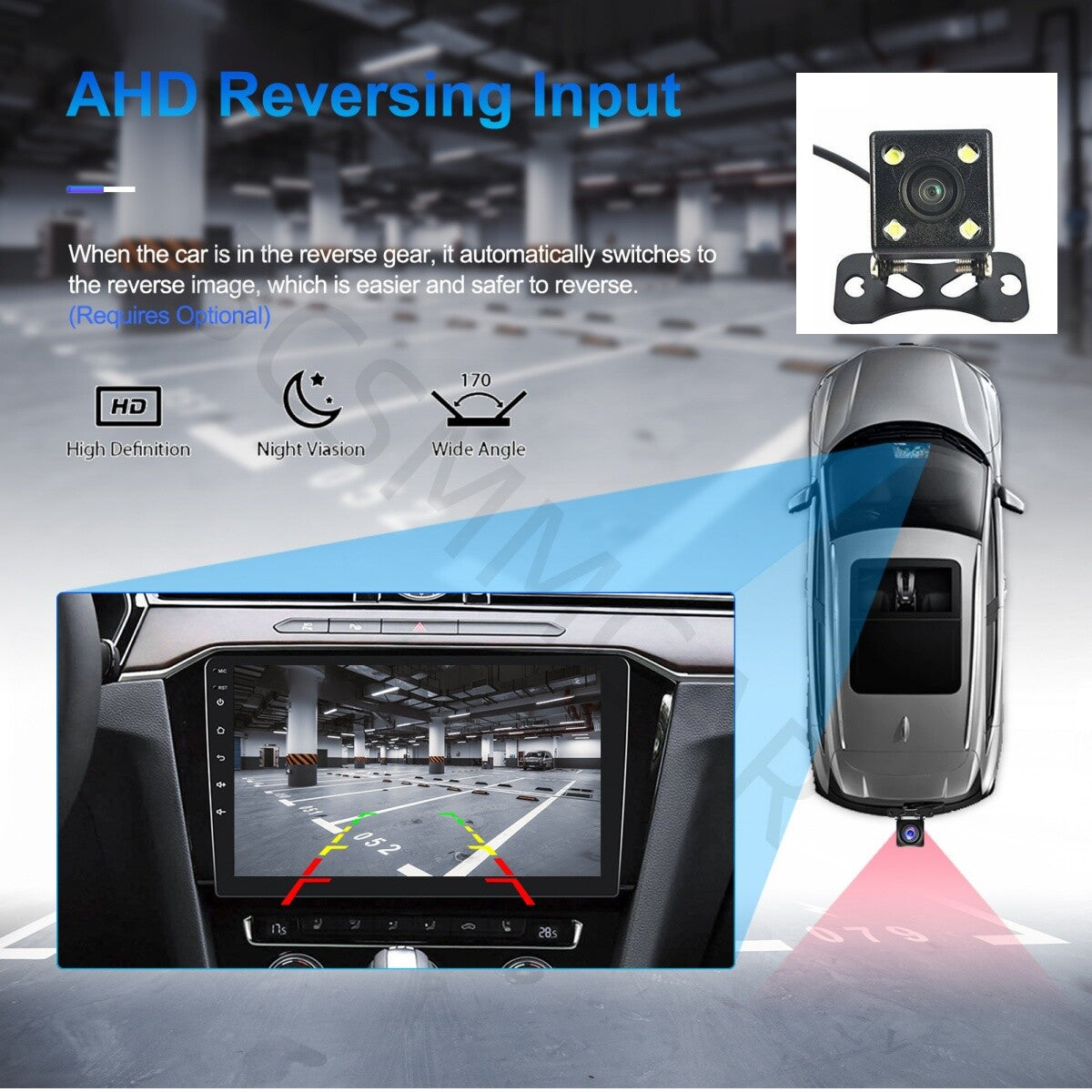 10 2Din For Apple Carplay Android 13 Car Stereo GPS Navi Radio BT Wifi Camera