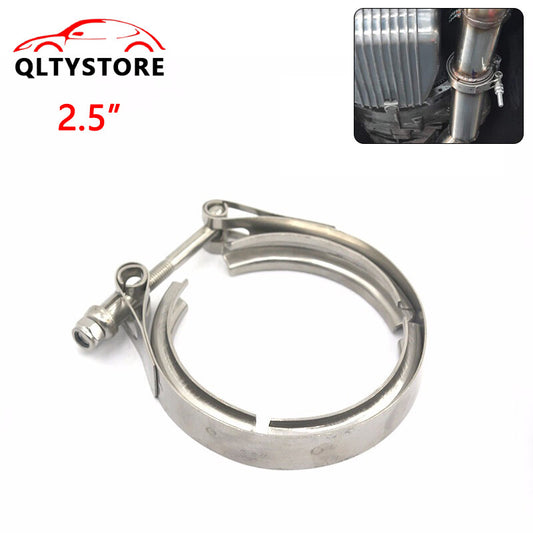 2.5 V-Band Clamp Stainless Steel for Muffler Turbo Exhaust Downpipe Universal