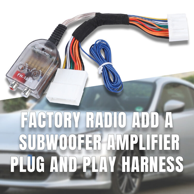 Factory Radio Add A Subwoofer Amplifier Harness Plug Play Fit for Nissan for Subaru