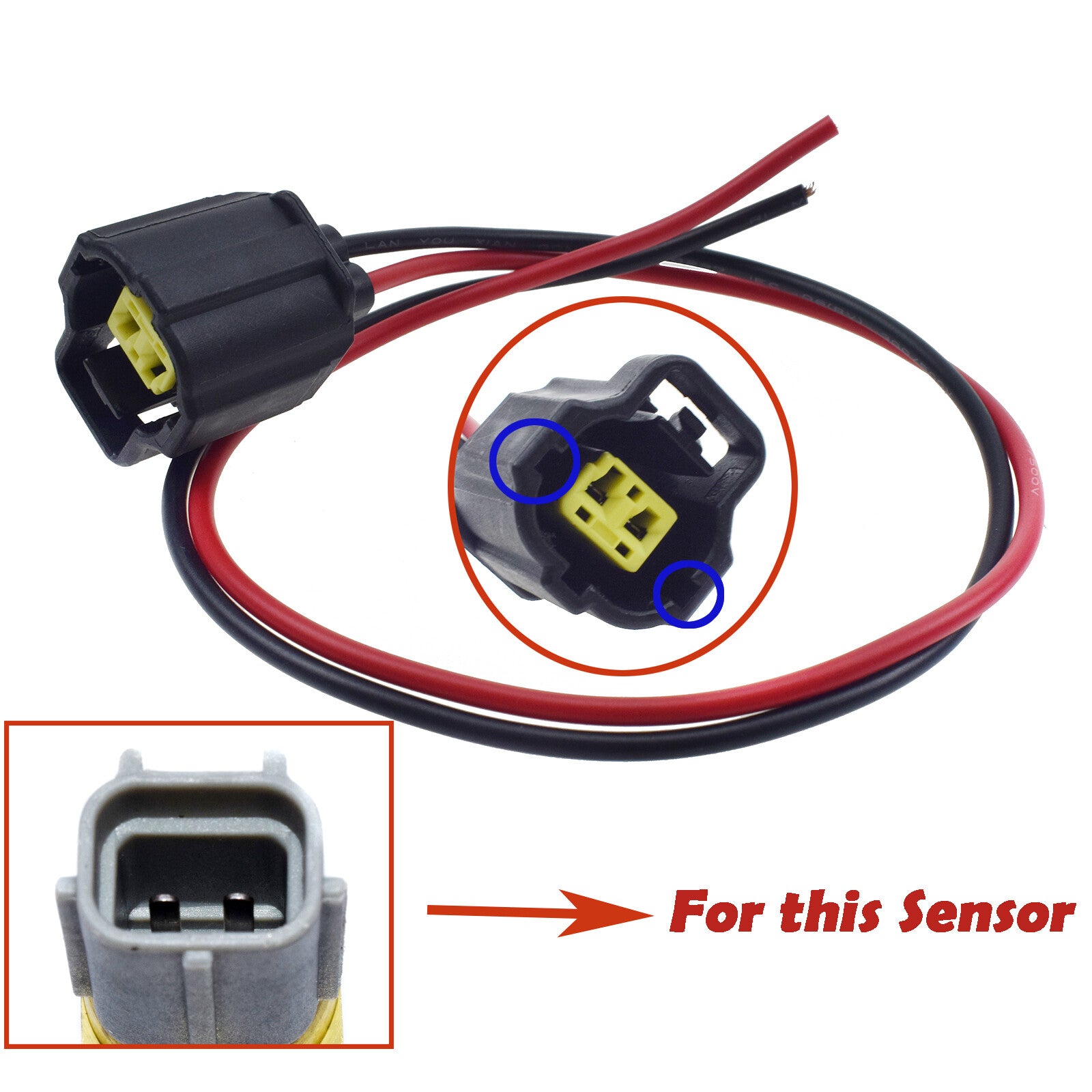 2-wire coolant temperature sensor harness TX40 suitable for Mazda for Lexus 158-0421- n