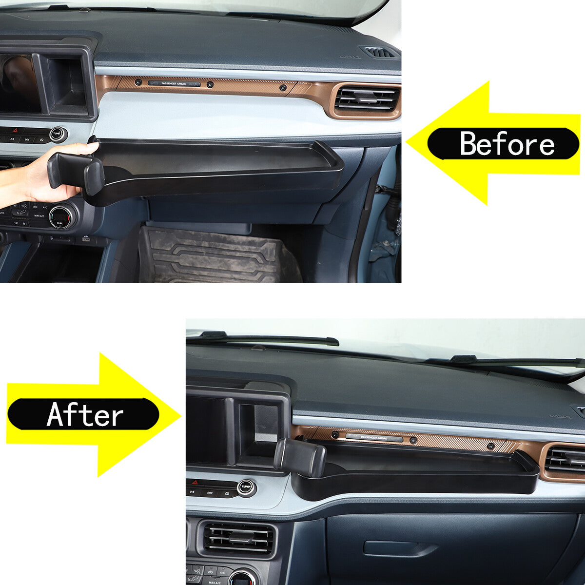 Copilot Dash Tray Mount Phone Holder with Storage Box for Maverick 2022 - 24- n