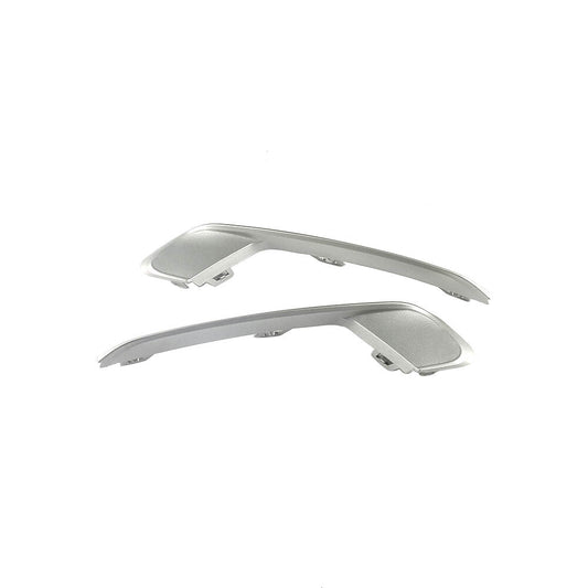 2pcs Bumper Cover Molding Trim Set Left  Right Front Side Fits 2015-2017 for BMW X3 Q