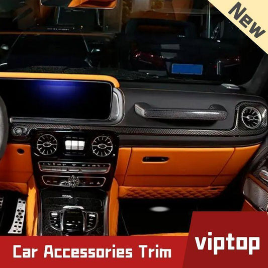 for Mercedes G-Class W464 G63 19-23 ABS Carbon Dashboard Panel Air Vent Cover 2x