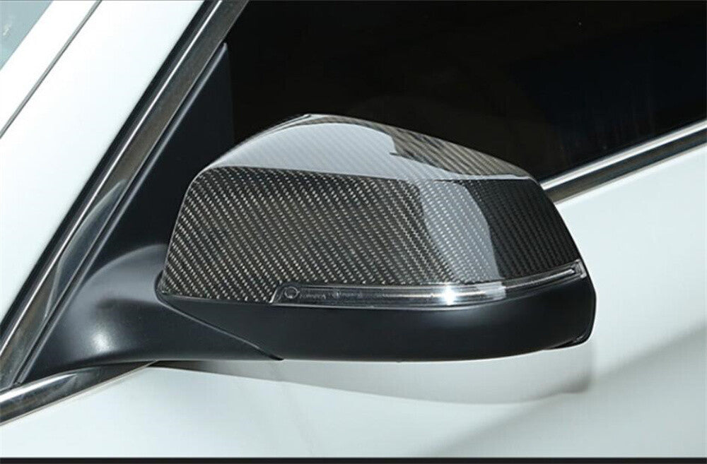 for BMW 5 Series GT 14-17 7 Series 2013-15 Real Carbon Side Rearview Mirror Trim