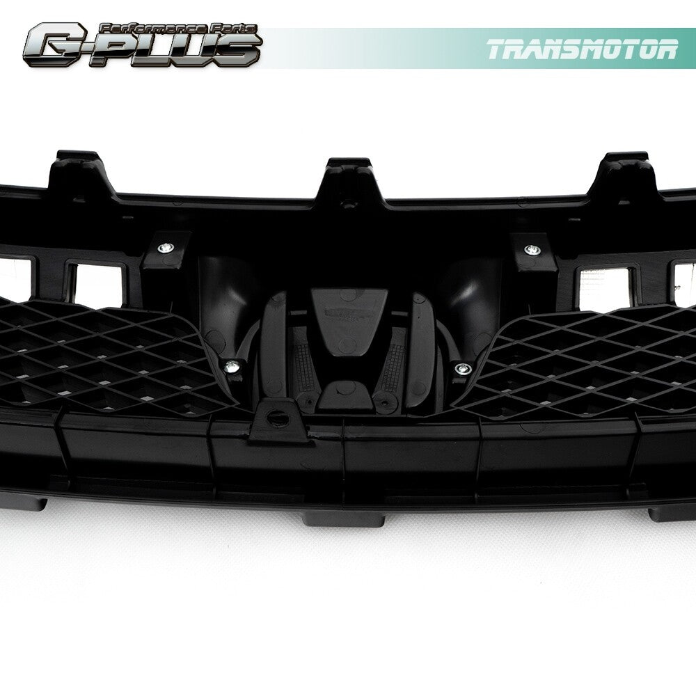Suitable for 09-11 for Honda for Civic 4Door chrome front bumper top grille grill black- v
