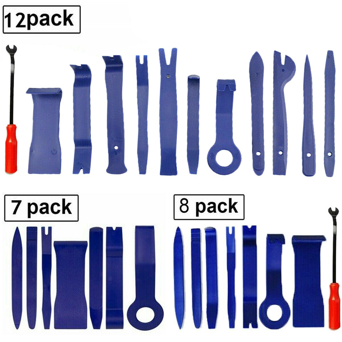 Car Trim Removal Tool Kit Set Door Panel Fastener Auto Dashboard Plastic Tools Q