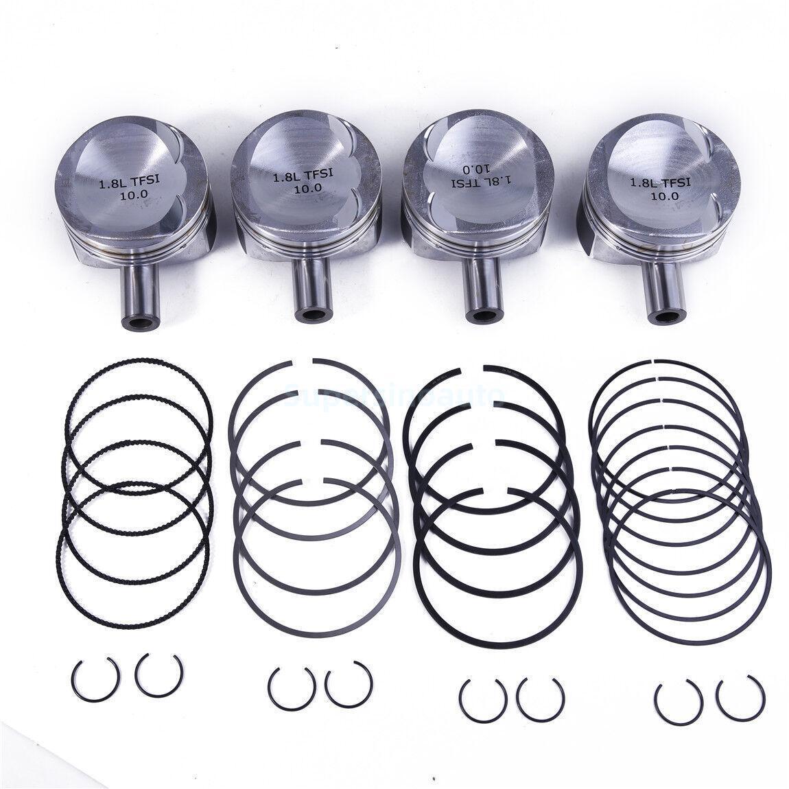 4pc 1.8T 21mm Pistons Set Fit for VW for Golf for SKODA for AUDI A3 A4 A5 TT CDA BZB CDH CGY