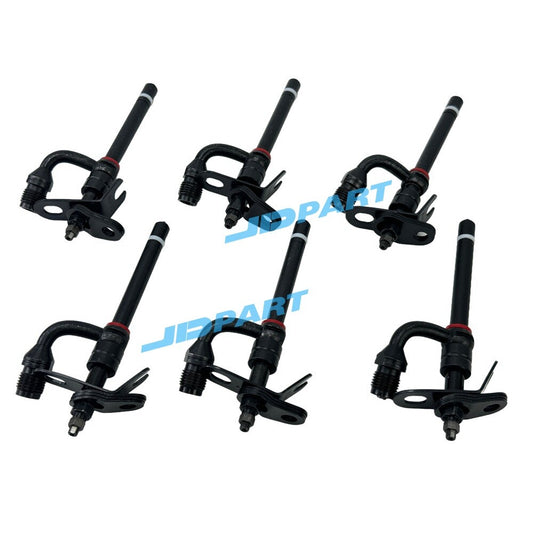 6 pieces of 6068 fuel injectors RE28478 RE29279 for John excavator parts -