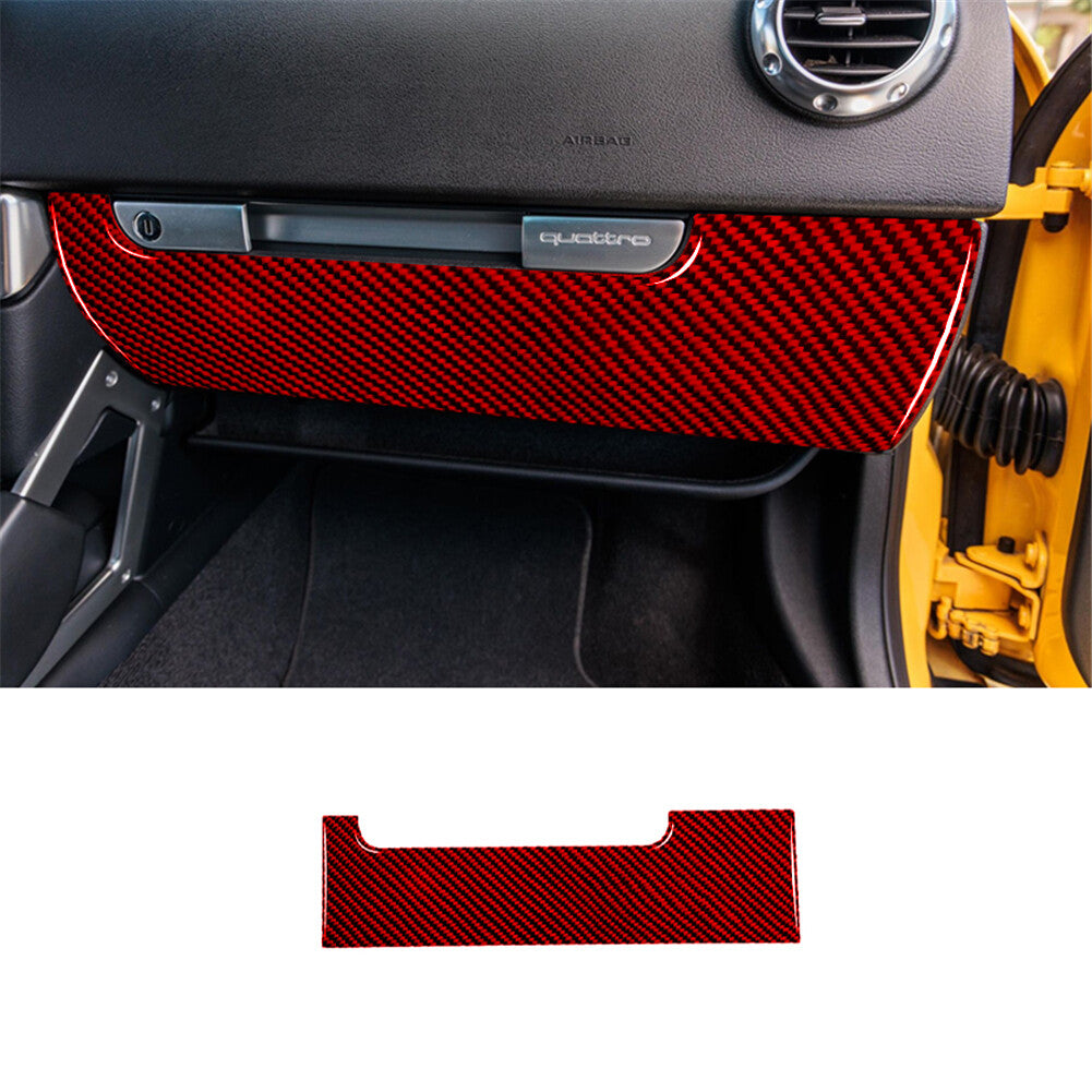 4Pcs Red Carbon Fiber Interior Door Handle Cover Trim for Cadillac CTS 2003-2007 v