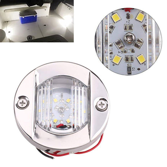 pair LED Stainless Steel Transom Boat Navigation Lamp Anchor Stern NAV Light 12V n