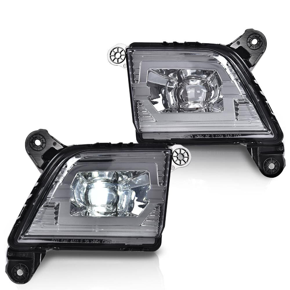 2019 - 2021 Black Purple Red White Stone 1500 Yellow LED DRL Longmei 1- v