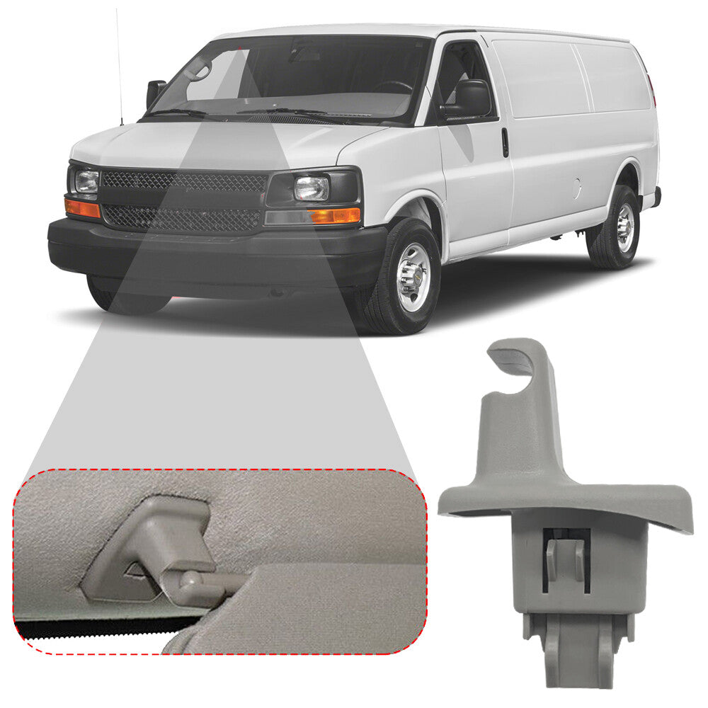 Two sun visor clips suitable for 03-14 Express for GMC Savana 1500 2500 3500- n