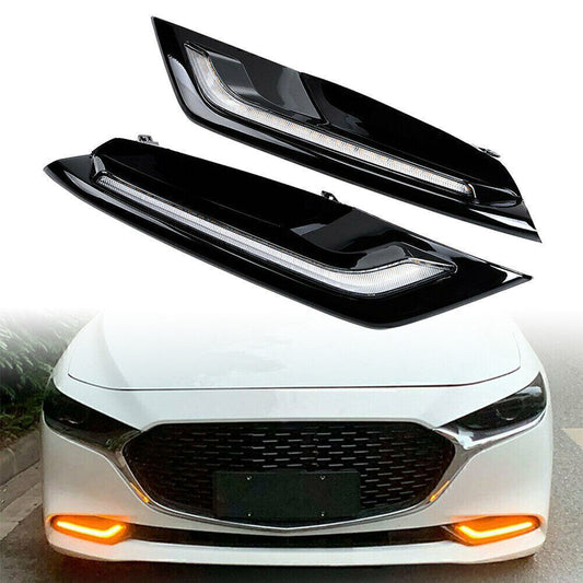 Front Bumper DRL Daytime Running Light Fog Lamp LED for Mazda 3 Axela 2019-20