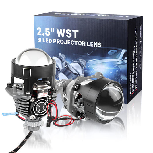LHD 2.5'' Bi LED Headlight Projector Lens Hi/Lo 70W Retrofit Universal VS Xenon