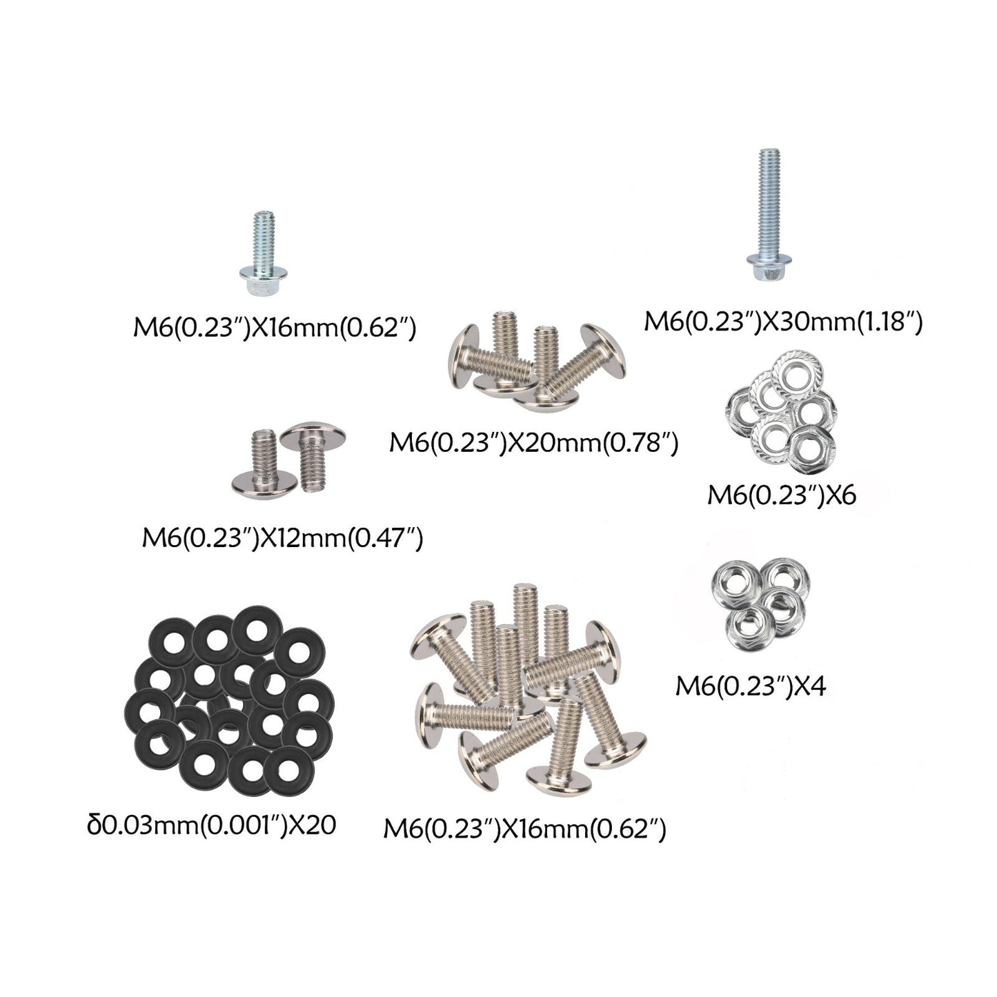 Plastic body bolt kit, for seat , fuel tank, scream kit for KLX110, KX65, DRZ110, RM65, BBR