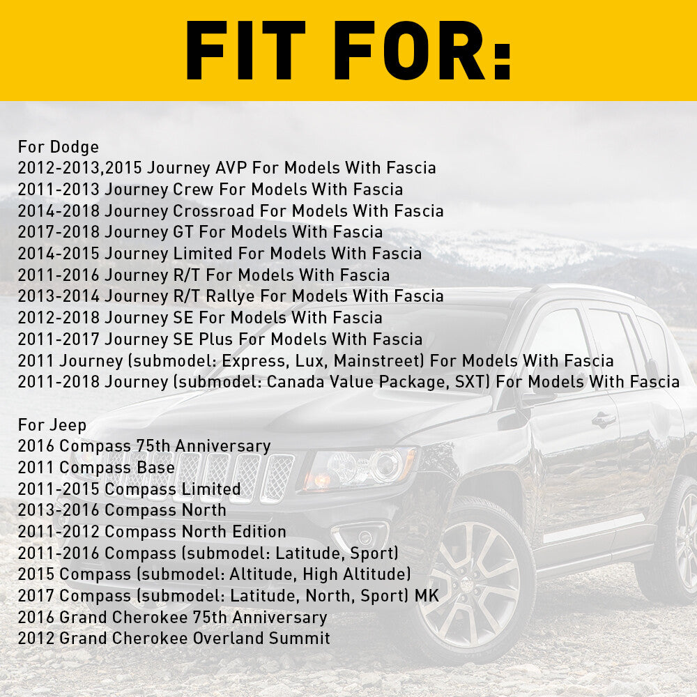Rear Bumper Reflector Light Left and Right Suitable for for Jeep Grand Cherokee Compass 2011 - 2018- v