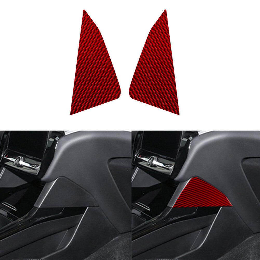 6X Carbon Fiber Dashboard Air Vent Cover Trim For Land for Range Rover Sport 2014-17 v