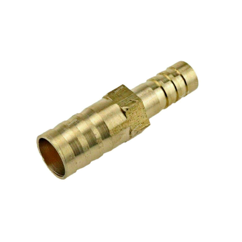 Union Hose Barb Brass Fitting Air Gas Fuel Boat Reducer (8mmX12mm) 5/16- 1/2 Q