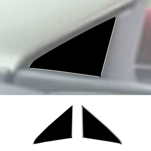2Pcs Gloss Black Front Door Pillar Cover Trim for Chrysler 200 2015-2017