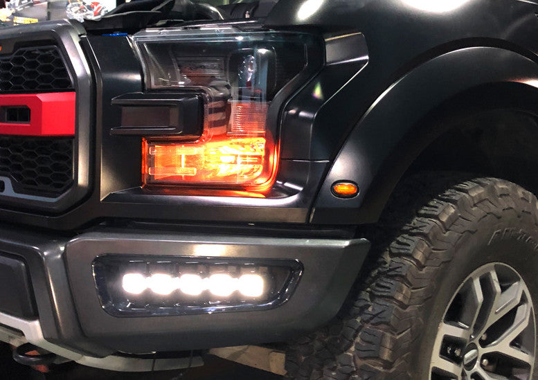 for Ford F150 2018-2020 Style Conversion Steel Front Bumper LED Fog Lamp
