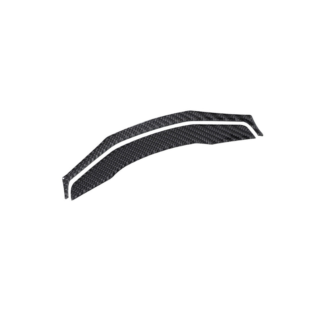 2Pcs Carbon Fiber Radio Console Buttons Cover Trim for Subaru Forester 2009-2013 v