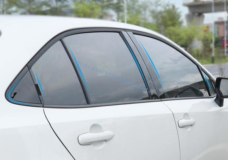 for Toyota for Corolla 20-24 Glossy Black Exterior Window Post Pillar Cover Trim 16X