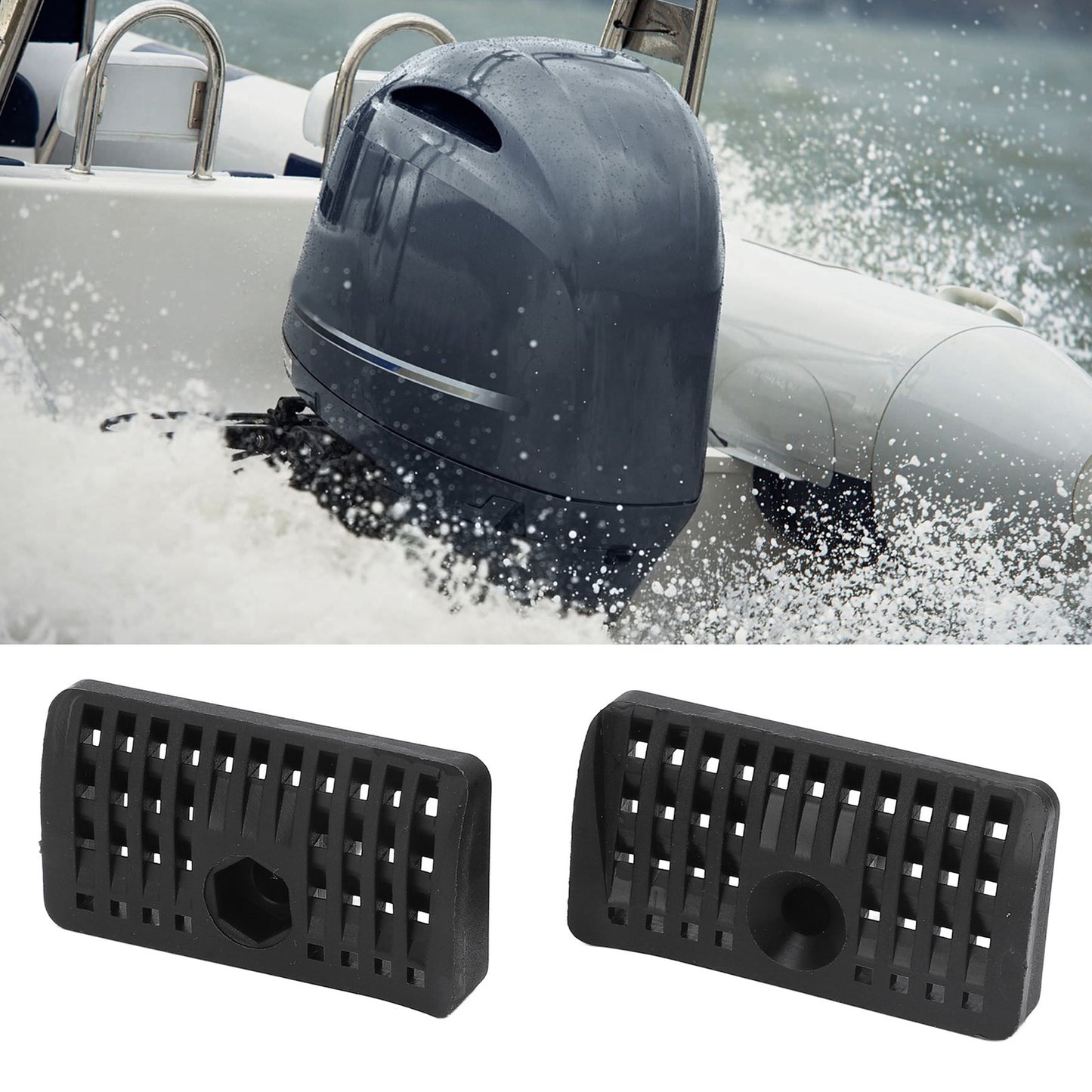 New Pair Marine Outboard Engine Water Inlet Covers 6H14521400 Left Right Part